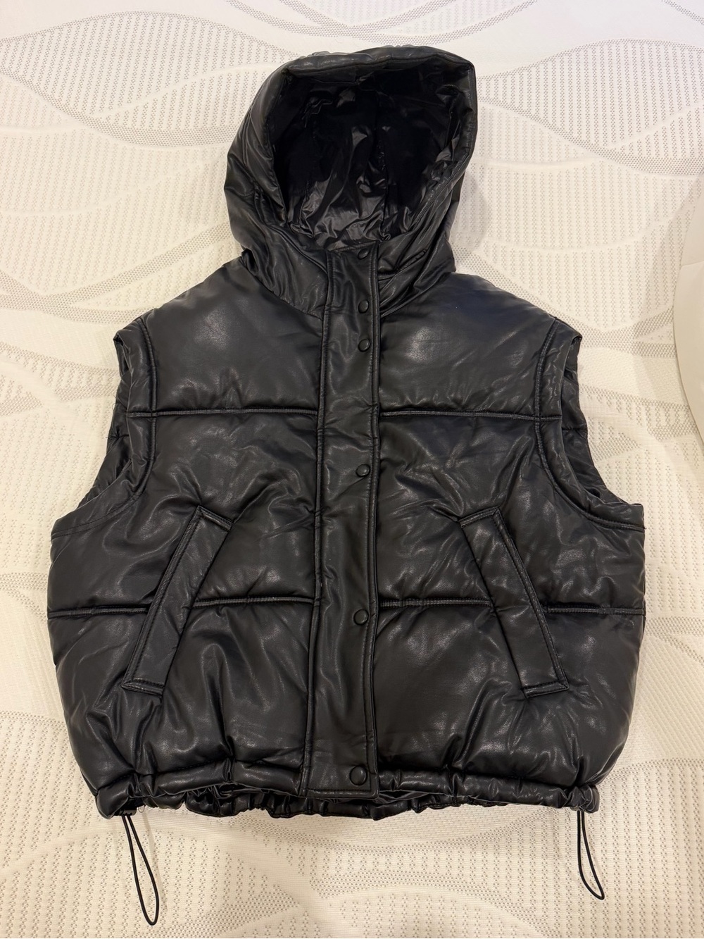 Oversized puffer vest